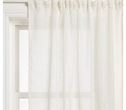 John Lewis Cadiz Voile Panel, Cream