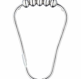 John Lewis Chrome Ball Shower Rings, Pack of 12