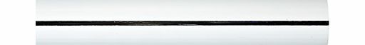 John Lewis Chrome Curtain Pole, L150cm x Dia.28mm
