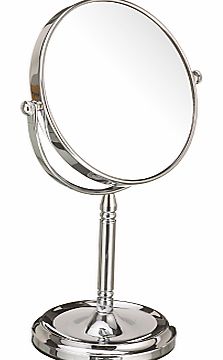 Chrome Stand Mirror, 15cm