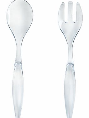 John Lewis Clear Acrylic Salad Servers
