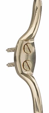 John Lewis Cleat Hooks, Brass, Pack of 2