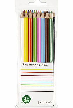John Lewis Colouring Pencils, Pack of 16