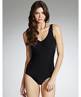 Control Side Ruched Swimsuit