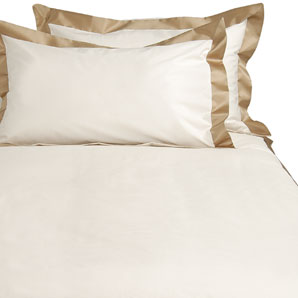john lewis Copper Satin Border Duvet Cover- Kingsize