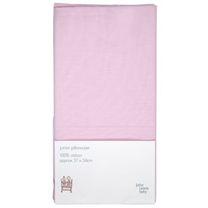 john lewis Cot / Cotbed Pillowcase, Pink