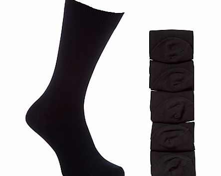 John Lewis Cotton Rich Socks, Pack of 5