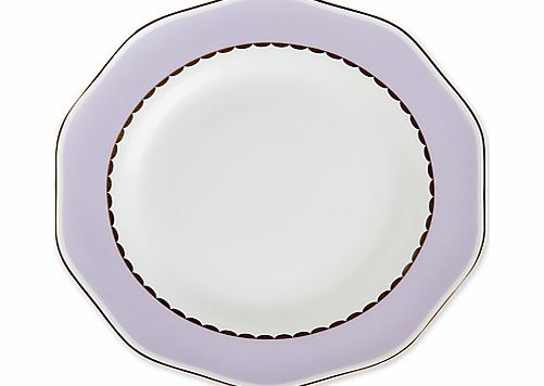 John Lewis Country Parlour Tea Plate, Purple