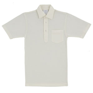 John Lewis Cricket Shirt, Cream, Chest 76-81cm/30-32