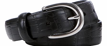 John Lewis Croc Smart Leather Belt