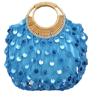 John Lewis Crochet Bag- Turquoise