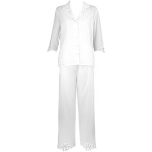 Crochet Pyjamas- White- Size 12