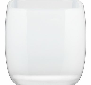 John Lewis Cubi Bathroom Tumbler, White
