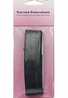 John Lewis Curved Petersham, 3m x 25mm, Black