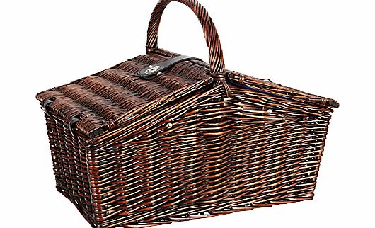 John Lewis Dark Willow Picnic Hamper, Coastal, 4