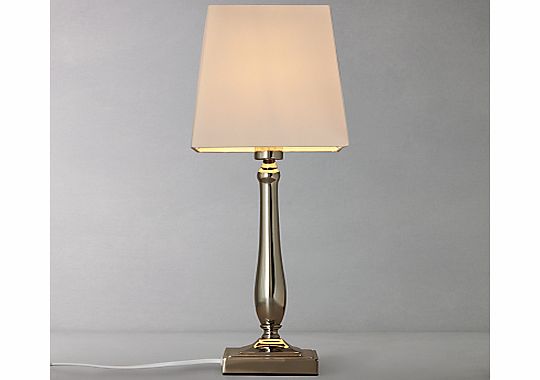 John Lewis Delilah Touch Table Lamp, Nickel