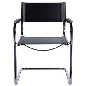 john lewis Delta Leather Chair- Black