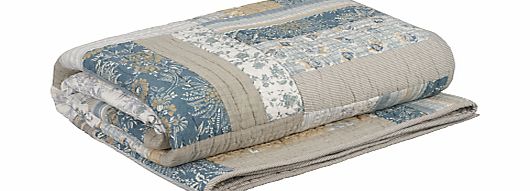 Eleanora Stripe Bedspread, Teal