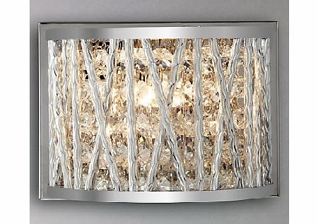 John Lewis Emilia Crystal Drum Wall Light