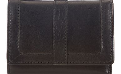 John Lewis Emma Leather Credit Card Holder, Black