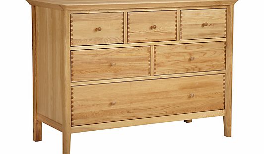 John Lewis Essence 6 Drawer Chest of Drawers, Oak