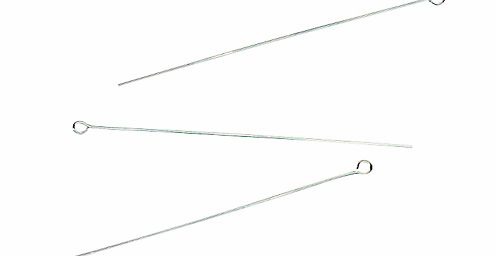 John Lewis Eye Pins, Pack of 10, Sterling Silver