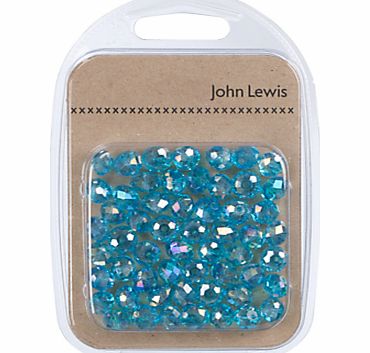 John Lewis Faceted Glass Beads, Pack of 55