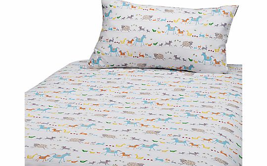 John Lewis Farmyard Cotbed Duvet Cover and