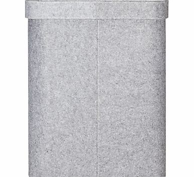 John Lewis Felt Laundry Basket, Grey