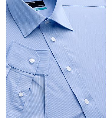 John Lewis Fine Stripe Single Cuff Shirt
