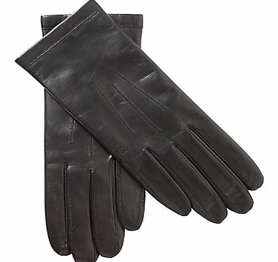 John Lewis Fleece Lined Leather Gloves