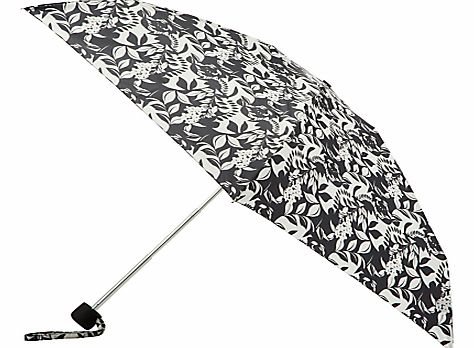 Floral Print Mini Umbrella, Black