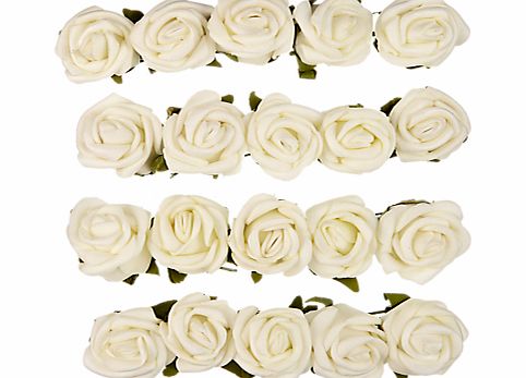 John Lewis Foam Rose Heads, Pack of 20