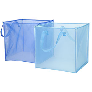 john lewis Foldable Storage Boxes- Set of 2- Blue