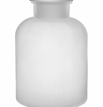 John Lewis Frosted Glass Bottle, Large