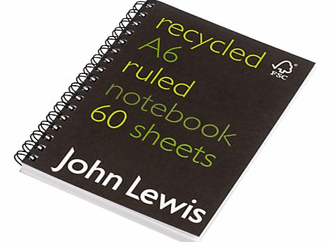 FSC Recycled Notebook, A6