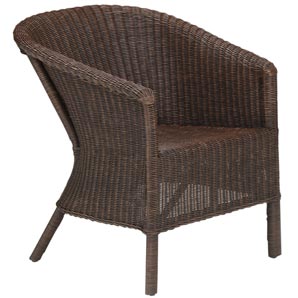 Sturdy Chairs on Reminiscent Of Colonial Days  A Sturdy 4mm Thick Dark Wicker Chair On