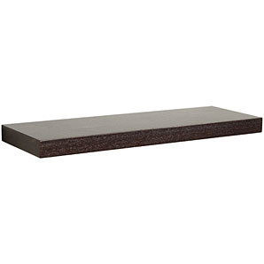 john lewis Geo Chunky Shelf- Chocolate- L90cm
