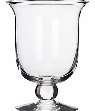 John Lewis Glass Hurricane Lamp, 22cm