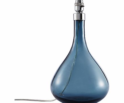 John Lewis Gretel Glass Lamp Base, Blue