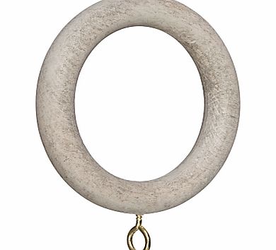 Grey Curtain Rings, Pack of 6, 35mm