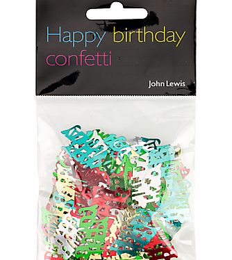 John Lewis Happy Birthday Foil Confetti