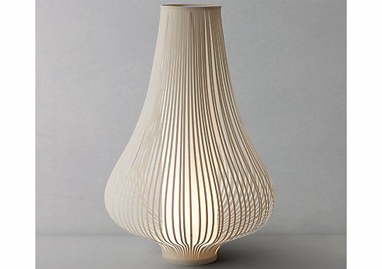John Lewis Harmony Ribboned Lamp, Natural, Large