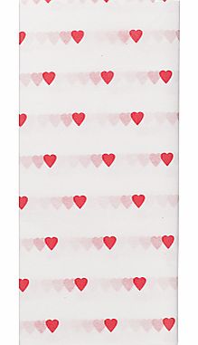 John Lewis Hearts Tissue Paper, 5 Sheets