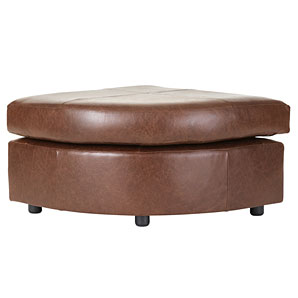 Hector Leather Footstool