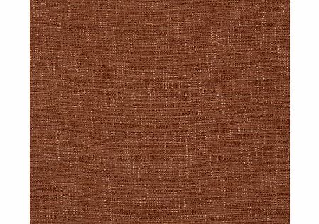 John Lewis Henley Semi Plain Fabric, Terracotta,