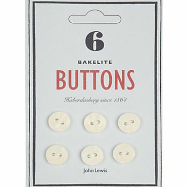 John Lewis Heritage 13mm Bakelite Buttons, Pack