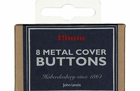 John Lewis Heritage 19mm Metal Cover Buttons,