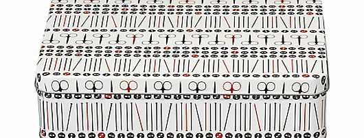 John Lewis Heritage Rectangular Sewing Tin, Medium