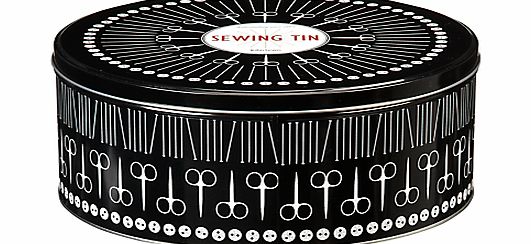 John Lewis Heritage Round Sewing Tin, Large